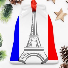 Eiffel-tower-france-flag-tower- Ornament (bell) by 99art