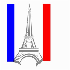 Eiffel-tower-france-flag-tower- Small Garden Flag (two Sides) by 99art