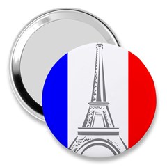 Eiffel-tower-france-flag-tower- 3  Handbag Mirrors by 99art