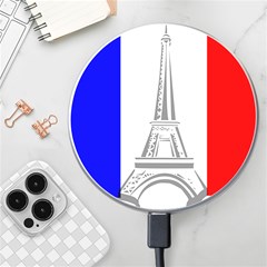 Eiffel-tower-france-flag-tower- Wireless Fast Charger(white) by 99art