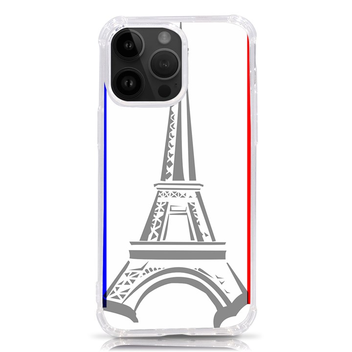 Eiffel-tower-france-flag-tower- iPhone 14 Pro Max TPU UV Print Case