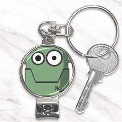 Cartoon-cute-frankenstein-halloween Nail Clippers Key Chain by 99art