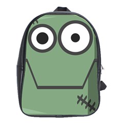 Cartoon-cute-frankenstein-halloween School Bag (large) by 99art