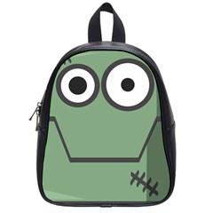 Cartoon-cute-frankenstein-halloween School Bag (small) by 99art