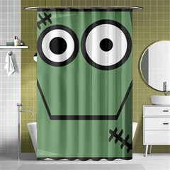 Cartoon-cute-frankenstein-halloween Shower Curtain 48  X 72  (small)  by 99art