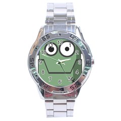 Cartoon-cute-frankenstein-halloween Stainless Steel Analogue Watch by 99art