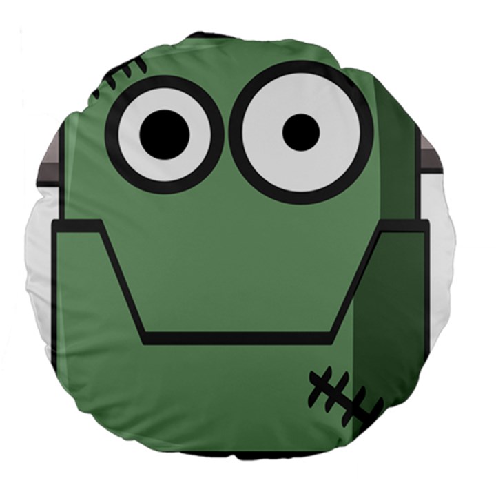 Cartoon-cute-frankenstein-halloween Large 18  Premium Flano Round Cushions