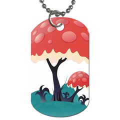 Tree-art-trunk-artwork-cartoon Dog Tag (two Sides) by 99art