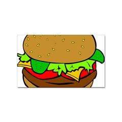 Hamburger-cheeseburger-fast-food Sticker (rectangular) by 99art