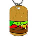 Hamburger-cheeseburger-fast-food Dog Tag (One Side) Front