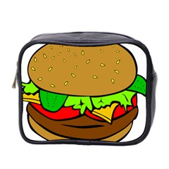 Hamburger-cheeseburger-fast-food Mini Toiletries Bag (two Sides) by 99art