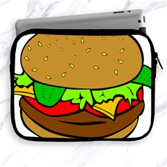 Hamburger-cheeseburger-fast-food Apple Ipad 2/3/4 Zipper Cases by 99art