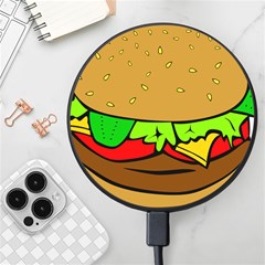 Hamburger-cheeseburger-fast-food Wireless Fast Charger(black) by 99art