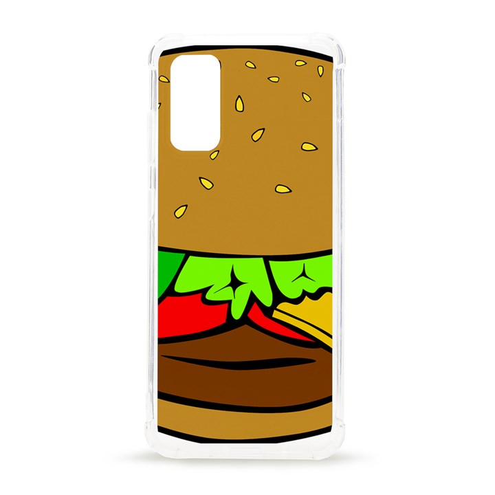 Hamburger-cheeseburger-fast-food Samsung Galaxy S20 6.2 Inch TPU UV Case