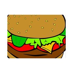 Hamburger-cheeseburger-fast-food Premium Plush Fleece Blanket (mini)