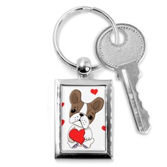 Animation-dog-cute-animate-comic Key Chain (rectangle) by 99art