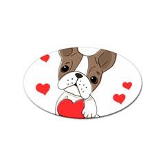 Animation-dog-cute-animate-comic Sticker (oval) by 99art