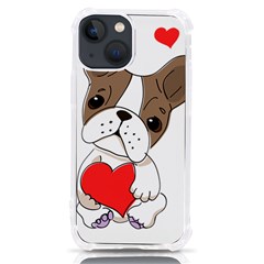 Animation-dog-cute-animate-comic Iphone 13 Mini Tpu Uv Print Case by 99art