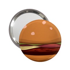 Hamburger-cheeseburger-burger-lunch 2 25  Handbag Mirrors by 99art