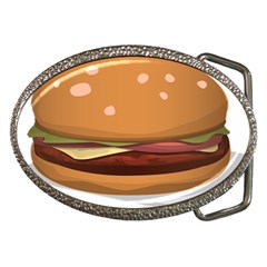 Hamburger-cheeseburger-burger-lunch Belt Buckles by 99art