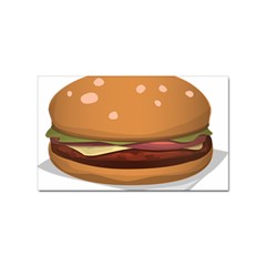 Hamburger-cheeseburger-burger-lunch Sticker (rectangular) by 99art