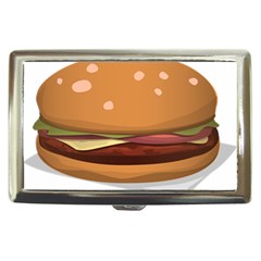 Hamburger-cheeseburger-burger-lunch Cigarette Money Case by 99art