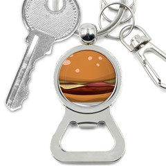 Hamburger-cheeseburger-burger-lunch Bottle Opener Key Chain by 99art