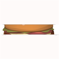 Hamburger-cheeseburger-burger-lunch Small Bar Mat by 99art