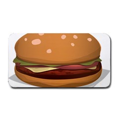 Hamburger-cheeseburger-burger-lunch Medium Bar Mat by 99art