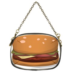 Hamburger-cheeseburger-burger-lunch Chain Purse (two Sides) by 99art