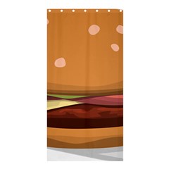 Hamburger-cheeseburger-burger-lunch Shower Curtain 36  X 72  (stall) 