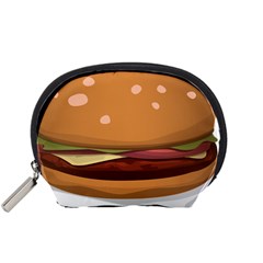 Hamburger-cheeseburger-burger-lunch Accessory Pouch (small) by 99art