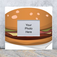 Hamburger-cheeseburger-burger-lunch White Wall Photo Frame 5  X 7  by 99art