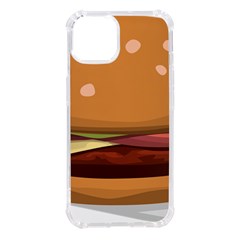 Hamburger-cheeseburger-burger-lunch Iphone 14 Tpu Uv Print Case by 99art