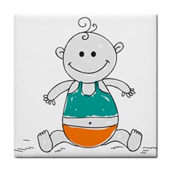 Baby-cute-child-birth-happy Tile Coaster