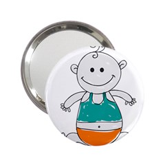 Baby-cute-child-birth-happy 2 25  Handbag Mirrors by 99art