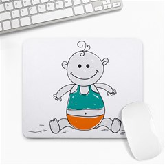 Baby-cute-child-birth-happy Large Mousepad