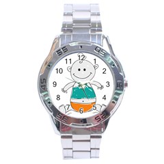 Baby-cute-child-birth-happy Stainless Steel Analogue Watch