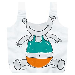 Baby-cute-child-birth-happy Full Print Recycle Bag (xl) by 99art