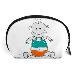 Baby-cute-child-birth-happy Accessory Pouch (Large)