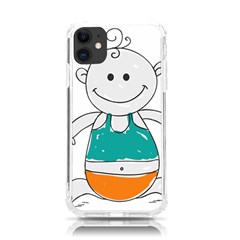 Baby-cute-child-birth-happy Iphone 11 Tpu Uv Print Case by 99art