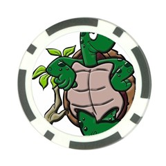 Amphibian-animal-cartoon-reptile Poker Chip Card Guard by 99art