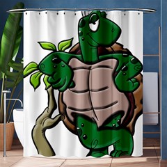 Amphibian-animal-cartoon-reptile Shower Curtain 60  X 72  (medium)  by 99art