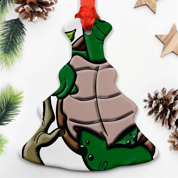 Amphibian-animal-cartoon-reptile Ornament (Christmas Tree) 