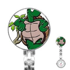 Amphibian-animal-cartoon-reptile Stainless Steel Nurses Watch by 99art