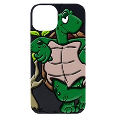 Amphibian-animal-cartoon-reptile Iphone 14 Black Uv Print Case by 99art