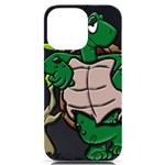 Amphibian-animal-cartoon-reptile iPhone 14 Pro Max Black UV Print Case Front