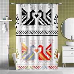 Bulgarian Folk Art Folk Art Shower Curtain 48  X 72  (small)  by 99art