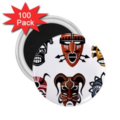 Tribal-masks-african-culture-set 2 25  Magnets (100 Pack)  by 99art