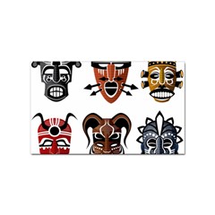 Tribal-masks-african-culture-set Sticker Rectangular (10 Pack) by 99art